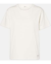 Saint Laurent - T-Shirt With Logo Patch - Lyst