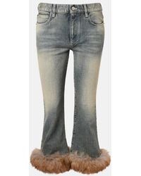 Balenciaga - Low-Rise Capri Jeans - Lyst