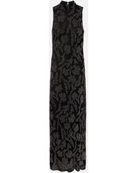 Veronica Beard - Sylven Beaded Georgette Maxi Dress - Lyst