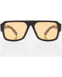 Prada - Flat-Top Aviator Sunglasses - Lyst