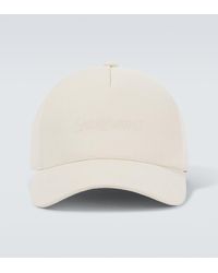 Saint Laurent - Cotton Corduroy Baseball Cap - Lyst