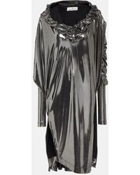 Vivienne Westwood - Vestido midi de lame drapeado - Lyst