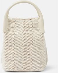 Loro Piana - Bale Micro Leather-Trimmed Bucket Bag - Lyst