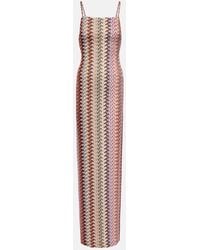 Missoni - Zigzag Lurex Maxi Dress - Lyst