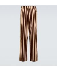 Dries Van Noten - Striped Wide-Leg Pants - Lyst