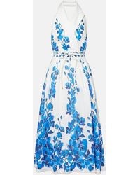 Rebecca Vallance - Orchid Blues Floral Midi Dress - Lyst