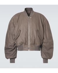 Rick Owens - Secchia Flight Leather Bomber Jacket - Lyst