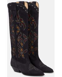 Isabel Marant - Denvee Suede Knee-High Boots - Lyst