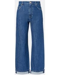 Max Mara - Jeans Eles A Gamba Larga E Vita Media - Lyst