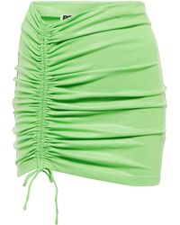 Womens Clothing Skirts Mini skirts ROTATE BIRGER CHRISTENSEN Tally Contrast-stitch Mini Skirt in Green 