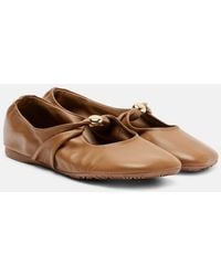 Loewe - Nappa Leather Pebble Soft Ballet Flats - Lyst