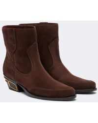 Etro - Suede Ankle Boots - Lyst