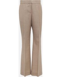 The Row - Baer Mid-rise Wool Pants - Lyst