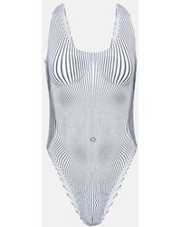 Jean Paul Gaultier - Pinstripe Body Morphing Swimsuit - Lyst