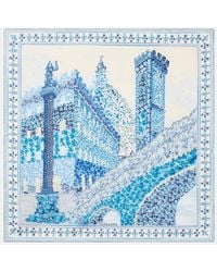 Ferragamo - Printed Silk Scarf - Lyst