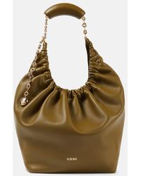 Loewe - Squeeze Medium Leather Shoulder Bag - Lyst