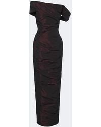 Marmar Halim - Off-Shoulder Taffeta Corset Gown - Lyst