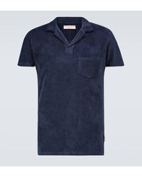 Orlebar Brown - Terry Toweling Cotton Polo Shirt - Lyst