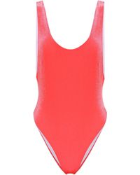 Reina Olga Badeanzug Funky aus Samt - Pink