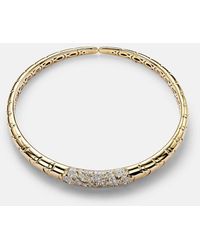 Marina B - Choker Onda Aus 18Kt Gelbgold Mit Diamanten - Lyst