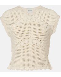Posse - Dylan Crochet Scalloped Top - Lyst