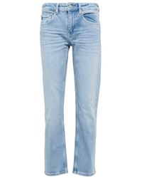 AG Jeans - Mid-Rise Cropped Jeans Girlfriend - Lyst
