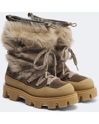 Moncler - Peak Apres Shearling Snow Boots - Lyst