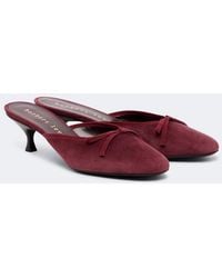 Herbert Levine - 24/7 Suede Mules - Lyst
