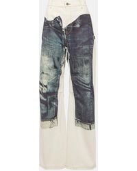 Jean Paul Gaultier - Tattoo Collection Trompe L'Oeil Wide-Leg Jeans - Lyst