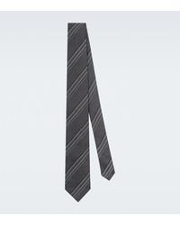 Brunello Cucinelli - Striped Silk Tie - Lyst