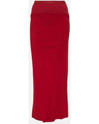 Rick Owens - Falda Midi De Tiro Alto - Lyst