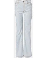 Etro - Pegaso Embroidered Flared Jeans - Lyst