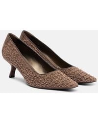 Brunello Cucinelli - Embellished Suede Pumps - Lyst