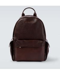 Brunello Cucinelli - Rucksack Aus Leder - Lyst