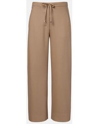 Max Mara - Wool Flannel Sweatpants - Lyst