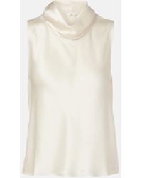 Leset - Top Barb Aus Satin - Lyst