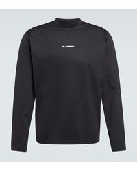 Jil Sander - T-shirt in jersey con logo - Lyst