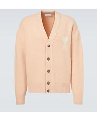 Ami Paris - Ami De Cour Wool-Blend Cardigan - Lyst