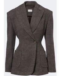 Magda Butrym - Double-Breasted Wool And Cashmere-Blend Blazer - Lyst