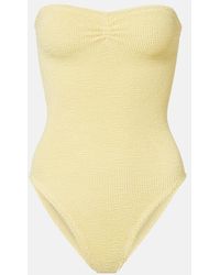 Hunza G - Brooke Bandeau Swimsuit - Lyst