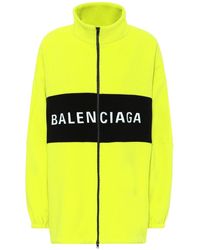 Balenciaga Giacca In Misto Lana - Giallo