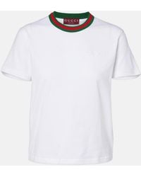 Gucci - Web T-Shirt - Lyst