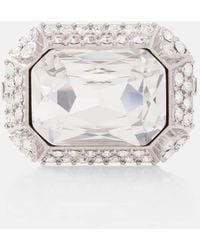 Saint Laurent - Crystal-embellished Ring - Lyst