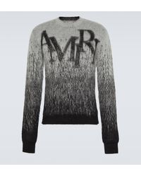 Amiri - Logo Alpaca And Mohair-blend Sweater - Lyst