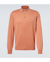 Brunello Cucinelli - Cotton Polo Sweater - Lyst