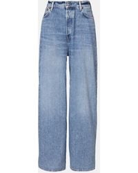 Acne Studios - Crystal-Embellished Low-Rise Wide-Leg Jeans - Lyst