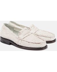 Marni - Woven Leather Loafers - Lyst