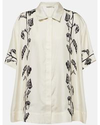 Asceno - Montauk Silk Twill Bowling Shirt - Lyst