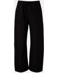 Leset - Weite Cropped-Hose Kyoto Aus Baumwolle - Lyst