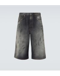 Acne Studios - Shorts En Denim Con Efecto Desgastado - Lyst
